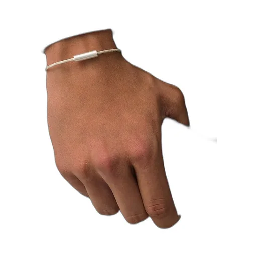 7G Brushed Sterling Silver Cable Bracelet