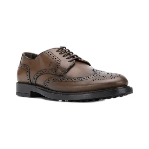 Tod's Logo Embossed Lace-Up Shoes