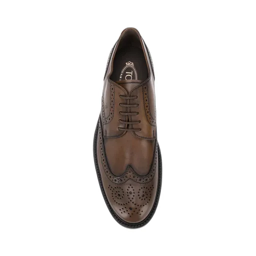 Tod's Logo Embossed Lace-Up Shoes