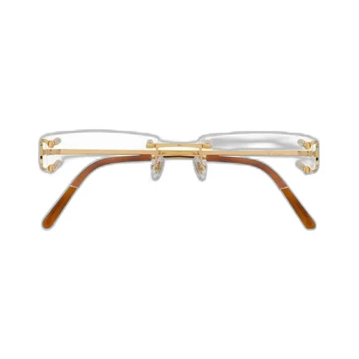 Cartier Rimless Rectangular Frame Glasses