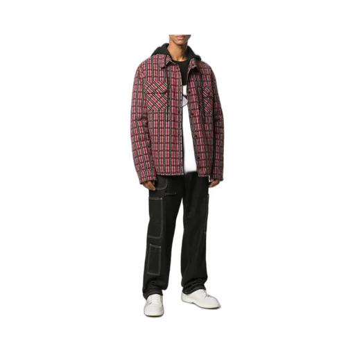 Off-White Checked Hooded Jacket