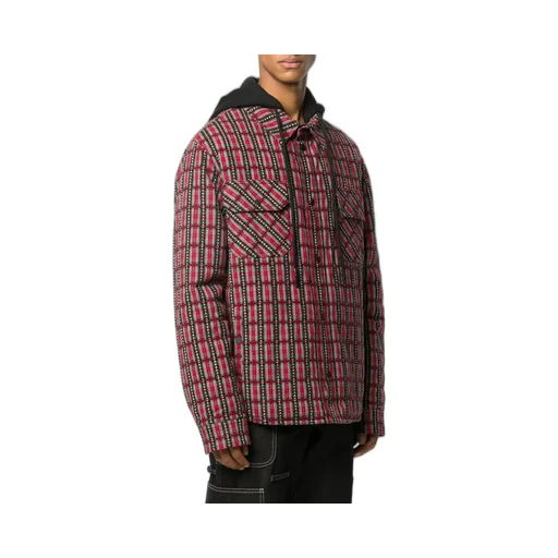 Off-White Checked Hooded Jacket