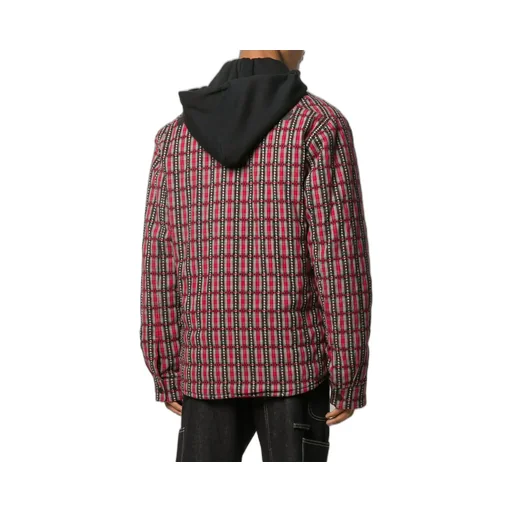 Off-White Checked Hooded Jacket