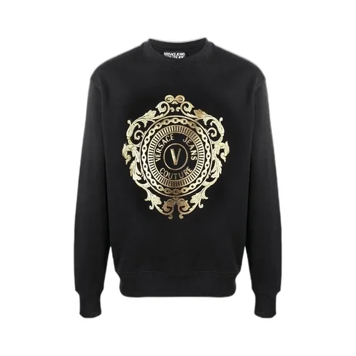 Metallic-Logo Print Sweatshirt