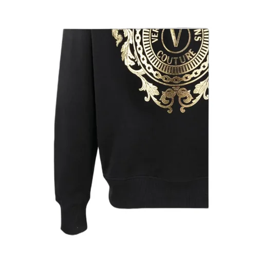 Metallic-Logo Print Sweatshirt