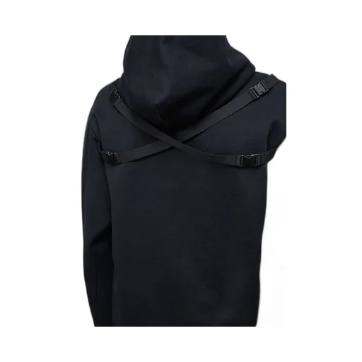 Strap-Detail Hoodie