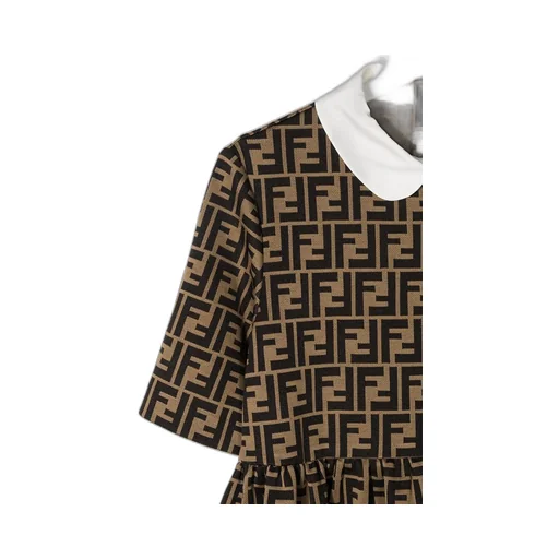 Fendi Kids Ff Motif Short-Sleeved Dress