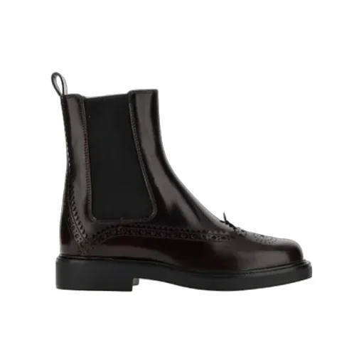 Tods Round Toe Ankle Boots