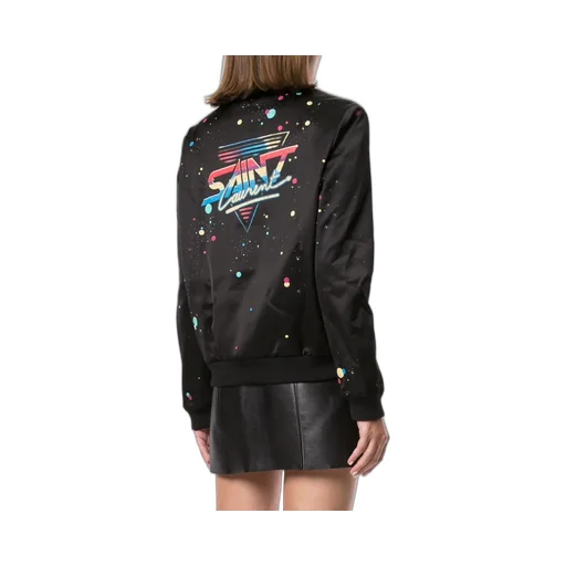 Logo Print Varsity Jacket