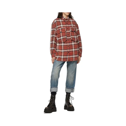 R13 Crossover Straight Leg Jeans