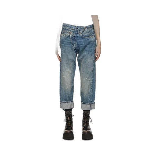 R13 Crossover Straight Leg Jeans