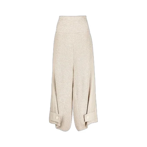 Wide-Leg Knitted Trousers