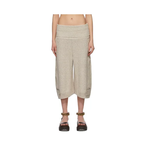 Wide-Leg Knitted Trousers