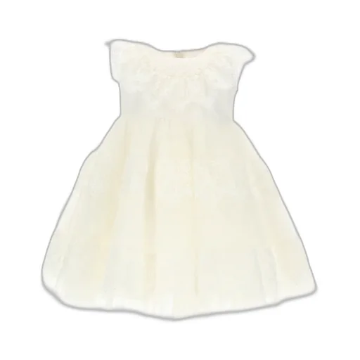 Lace-Panel Tulle Dress