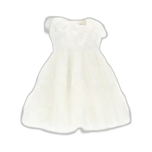 Lace-Panel Tulle Dress
