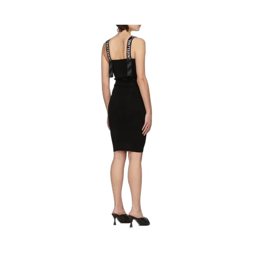Off-White Logo Strap Midi Dress