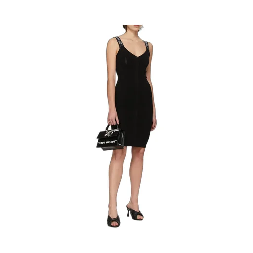 Off-White Logo Strap Midi Dress