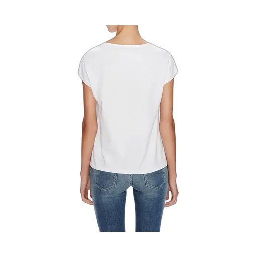 Armani Jeans Armani Denim White Cotton Printed Bat T-Shirt A5H56Ah10