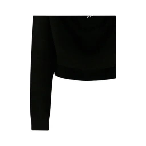 Black Crystal Tassel Decorated Pullover