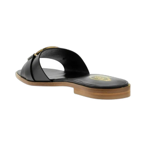 Chain-Detail Flat Sandals