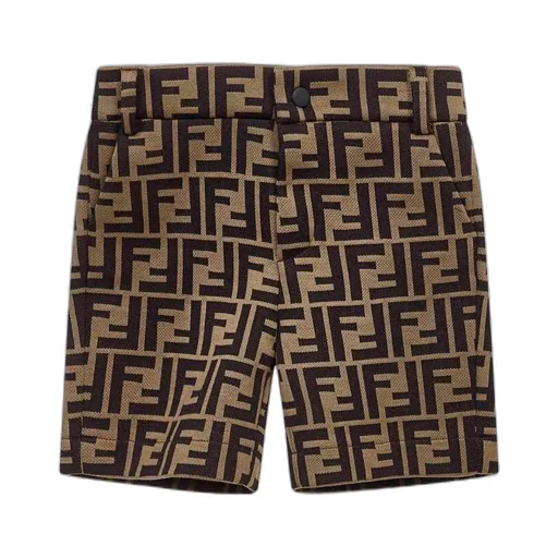 Fendi Kids All-Over Ff Printed Bermuda Shorts