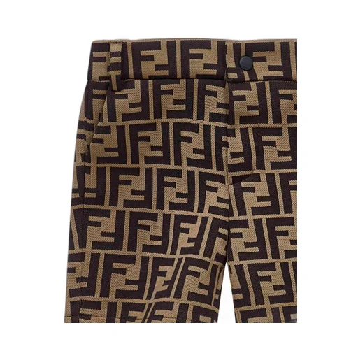 Fendi Kids All-Over Ff Printed Bermuda Shorts