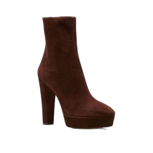 Aquazzura Round-Toe Heeled Ankle Boots