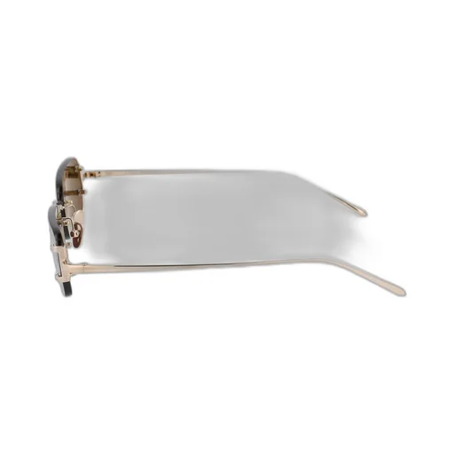 Rimless Rectangular-Frame Sunglasses