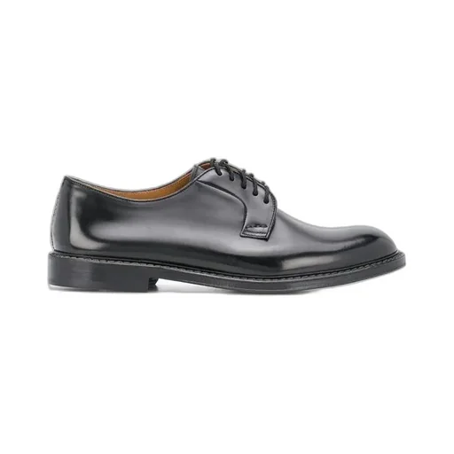 Doucal's Round Toe Lace-Up Shoes