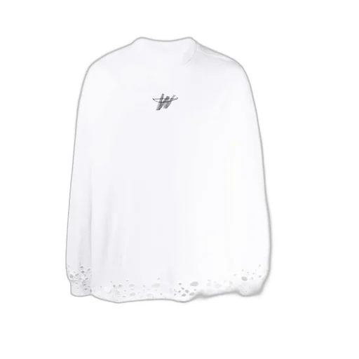 Branded Perforated Sweatshirt