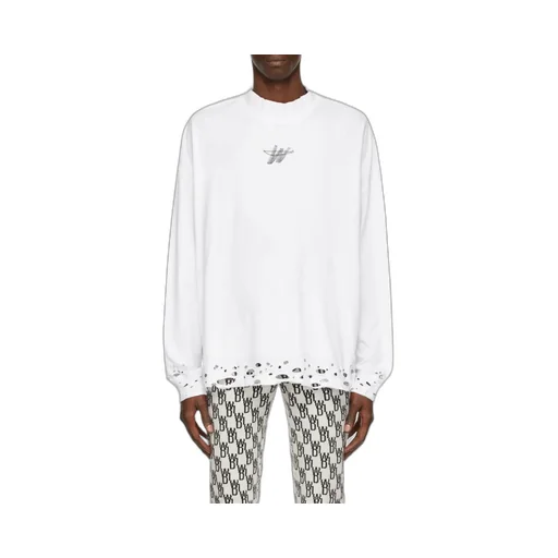 Branded Perforated Sweatshirt