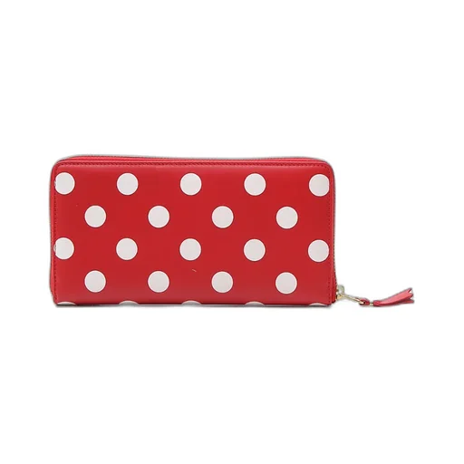 Comme Des GarÇOns Wallet Polka Dot Printed Zip-Around Wallet