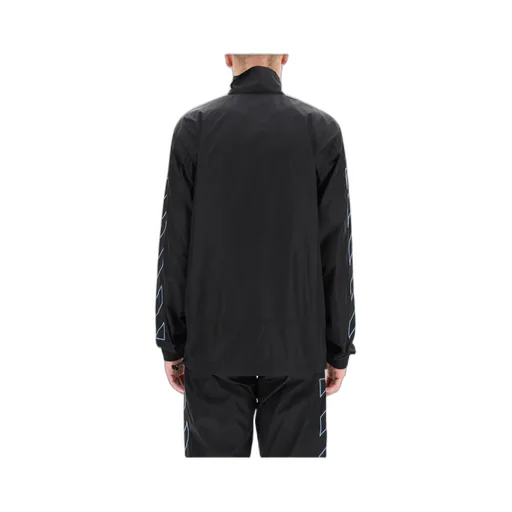 Off-White Diagonal Stripe Long-Sleeved Jacket