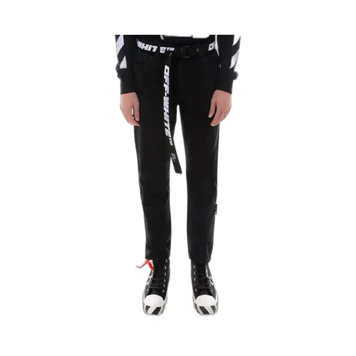 Off-White Industrial Belted Tapered Jeans