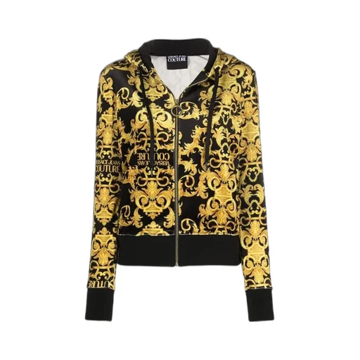 Logo Baroque-Pattern Hoodie