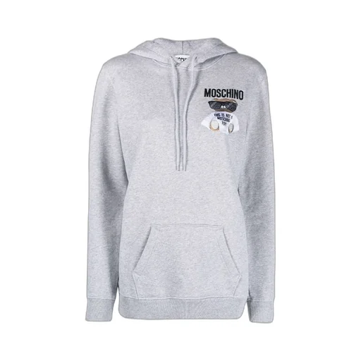 Teddy Logo Embroidered Hooded Hooded Hoodie