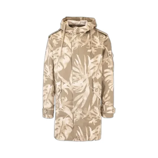 Saint Laurent Graphic Print Parka
