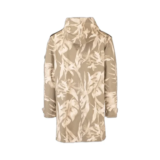 Saint Laurent Graphic Print Parka