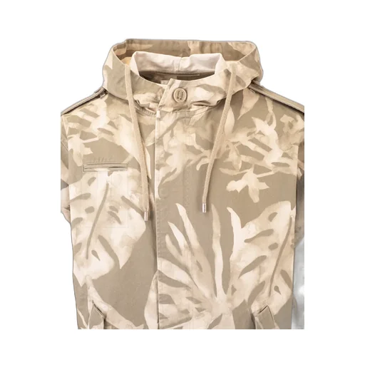 Saint Laurent Graphic Print Parka