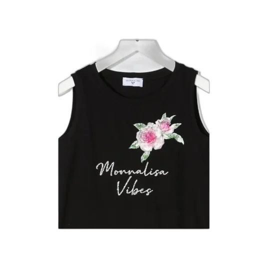 Rose-Print Tank Top