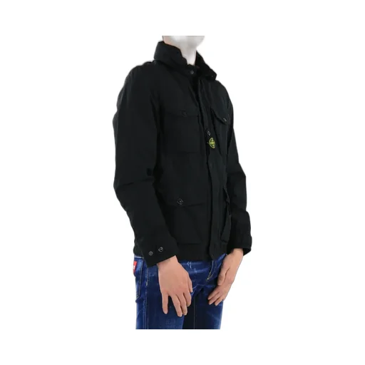 Black Hooded Casual Jacket