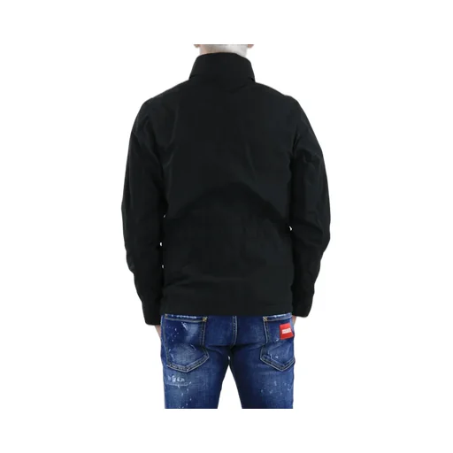Black Hooded Casual Jacket
