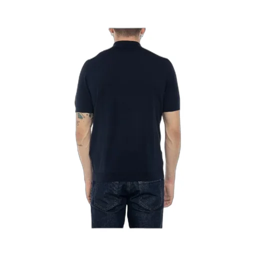 Drumohr Short Sleeved Knitted Polo Shirt