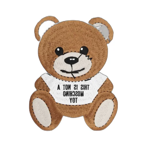 Teddy Motif Embroidered Sweatshirt