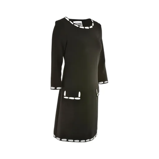 Round Neck Long-Sleeved Dress