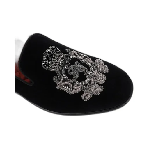 Dolce & Gabbana Monogram Embroidered Loafers