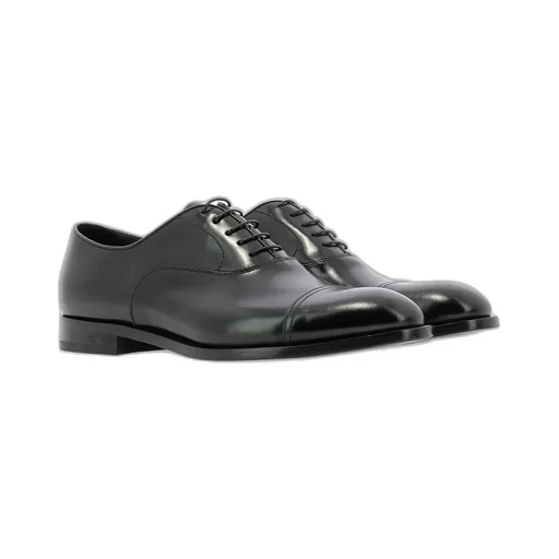 Doucal's Almond Toe Lace-Up Oxford Shoes
