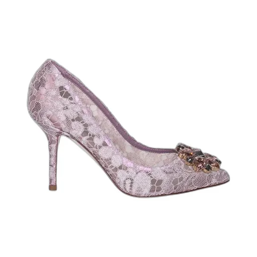 Dolce & Gabbana Taormina Lace Embellished Pumps
