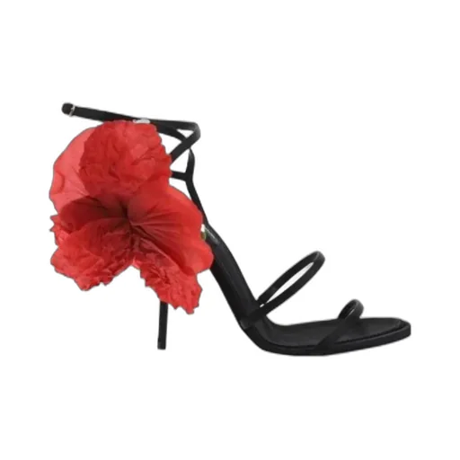 Dolce & Gabbana Flower Embellished Sandals