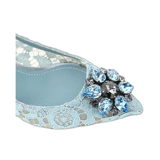 Dolce & Gabbana Taormina Lace Embellished Pumps